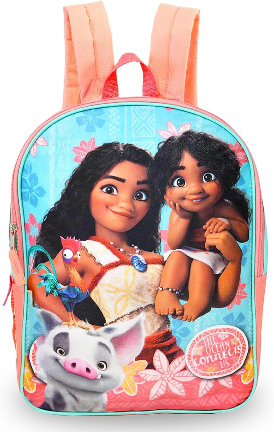 Moana Backpack & Lunch Box Set – 15" School Backpack Bundle with Lunch Bag, Water Bottle & Accessories for Kids