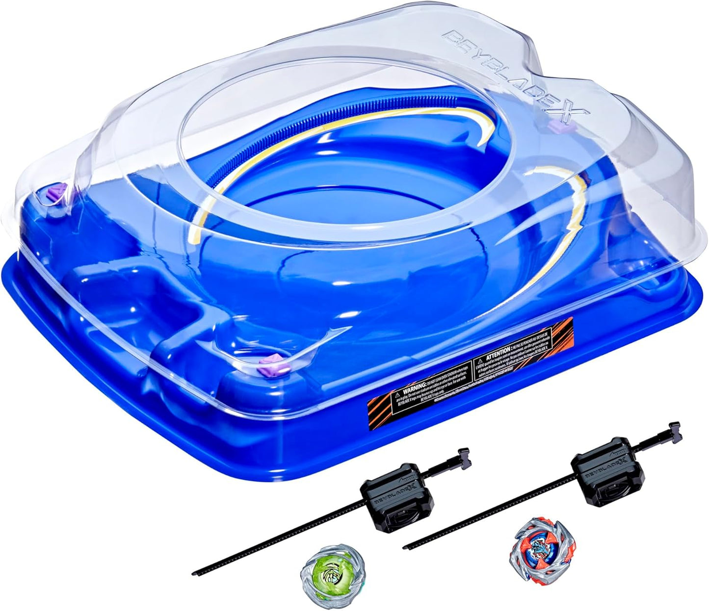 Beyblade X Drop Attack Set: Beystadium, 2 Tops & Launchers - Ages 8+