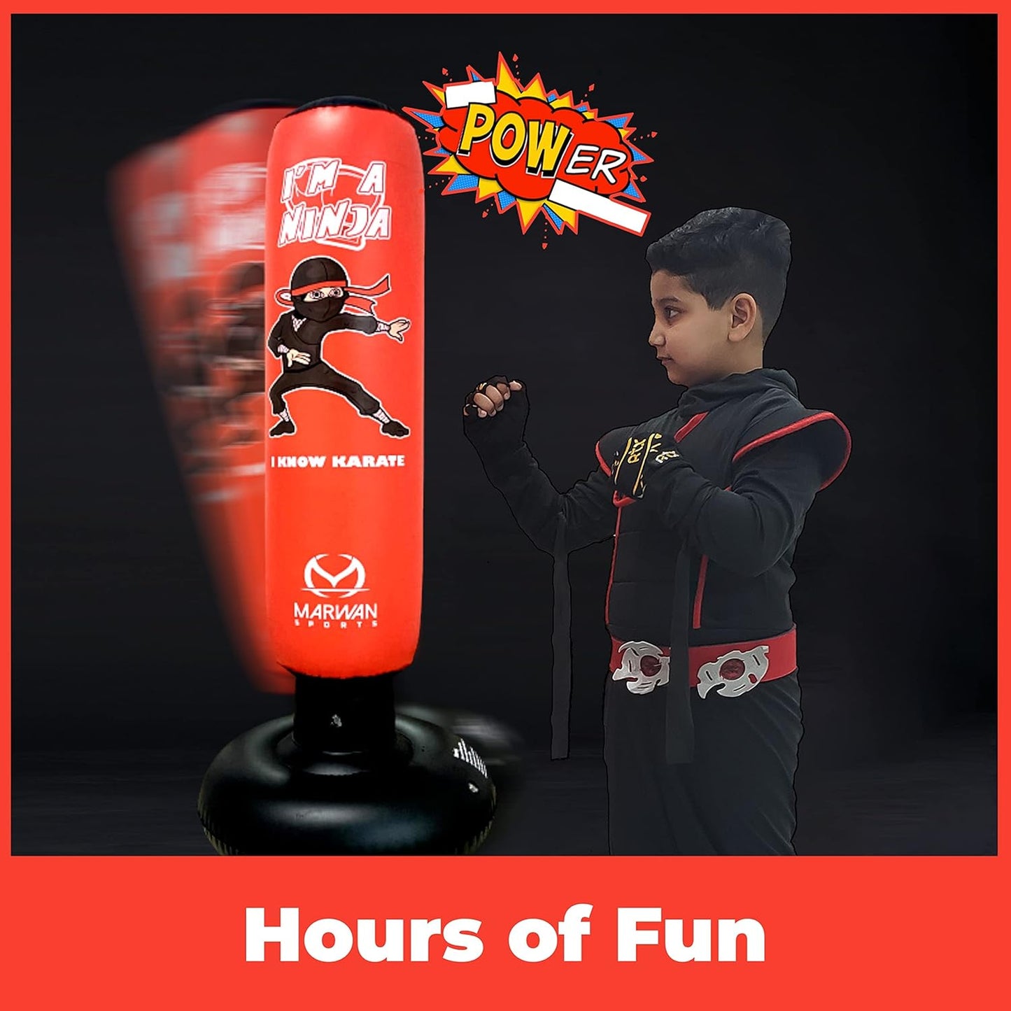 Kids Punching Bag Set Inflatable