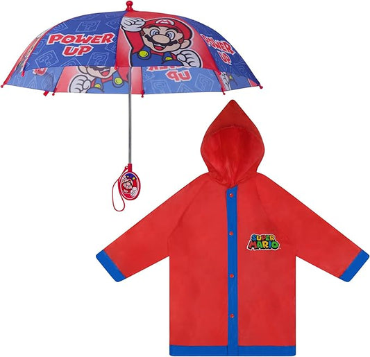 Super Mario Kids' Rain Wear Set (Ages 4-7)