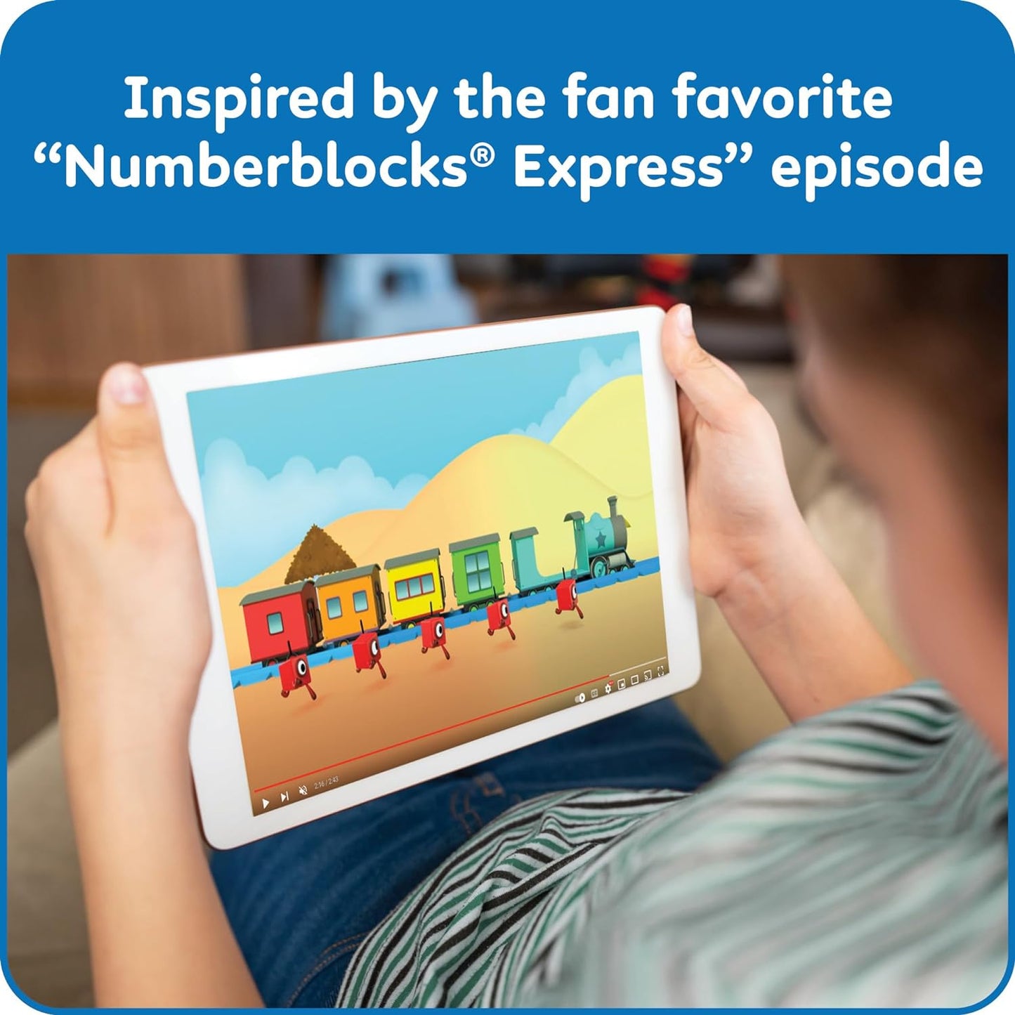 Numberblocks Express Train MathLink Cubes Set – Preschool Counting & Math Learning Toy