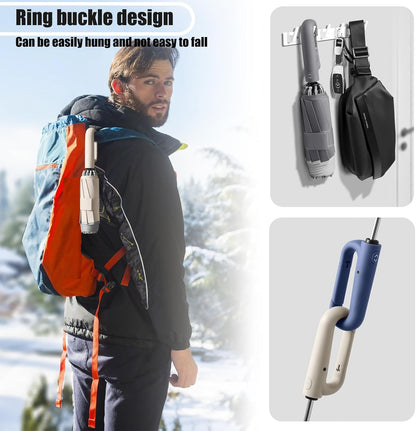 Ring Buckle Umbrella – Reflective Safety Strip, Sturdy Windproof, Reverse Automatic