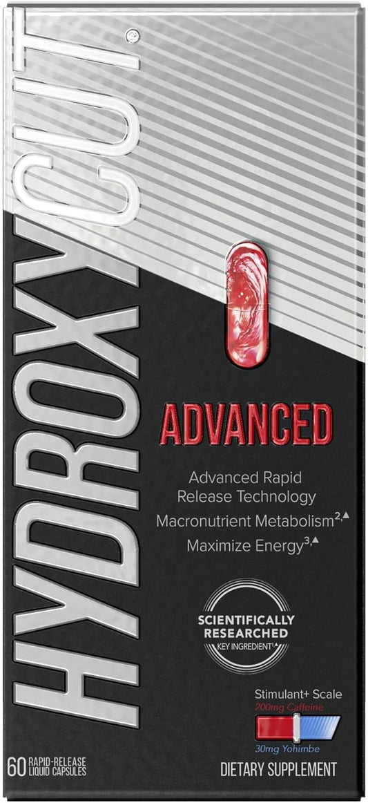 Hydroxycut Advanced – Rapid-Release Thermogenic Capsules for Energy (60 Count)