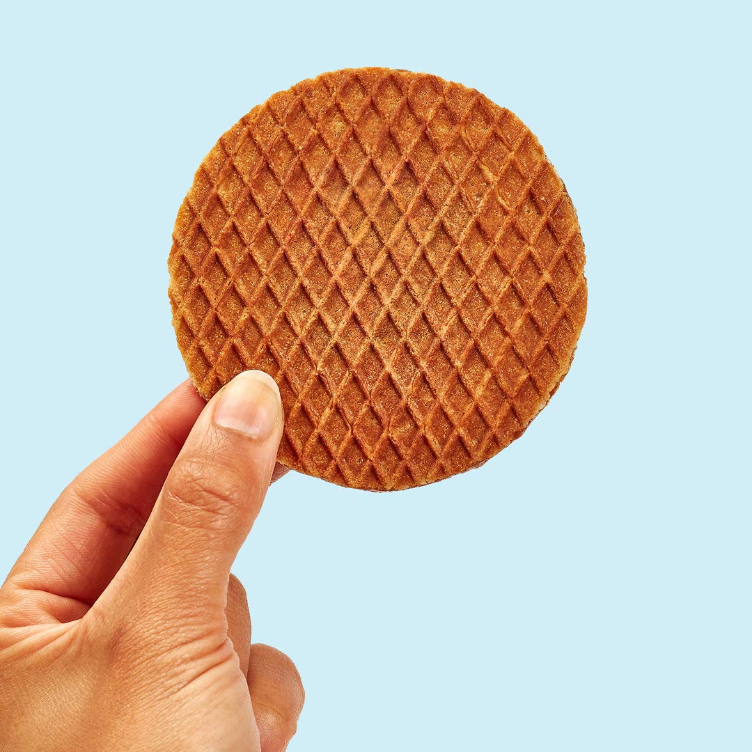 Honey & Oats Stroopwafels – Keto-Friendly, Non-GMO, Low Sugar (3g), Low-Calorie Snack, 48 Pack