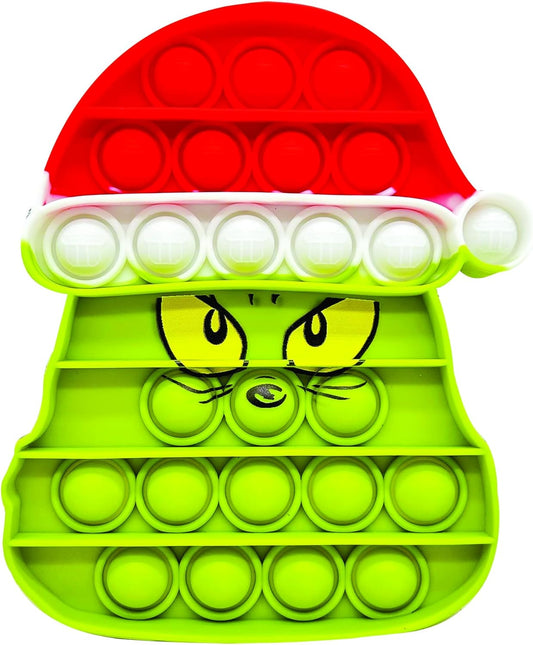 Santa Hat Style, Dr. Seuss Grinch Holiday Pop Sensory Toys - 12 Per Bag