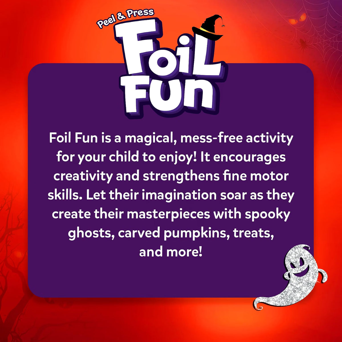 Halloween Foil Art Craft Kit for Kids – Creative Foil Fun Activity & DIY Holiday Gift