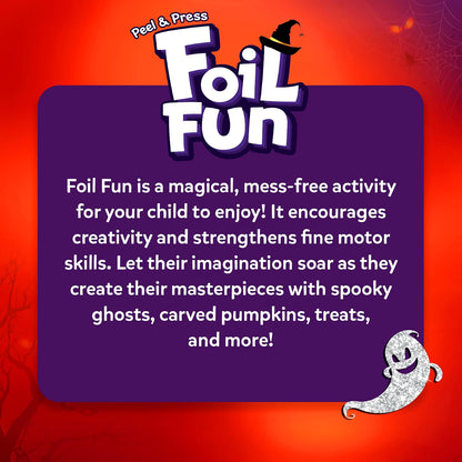 Halloween Foil Art Craft Kit for Kids – Creative Foil Fun Activity & DIY Holiday Gift