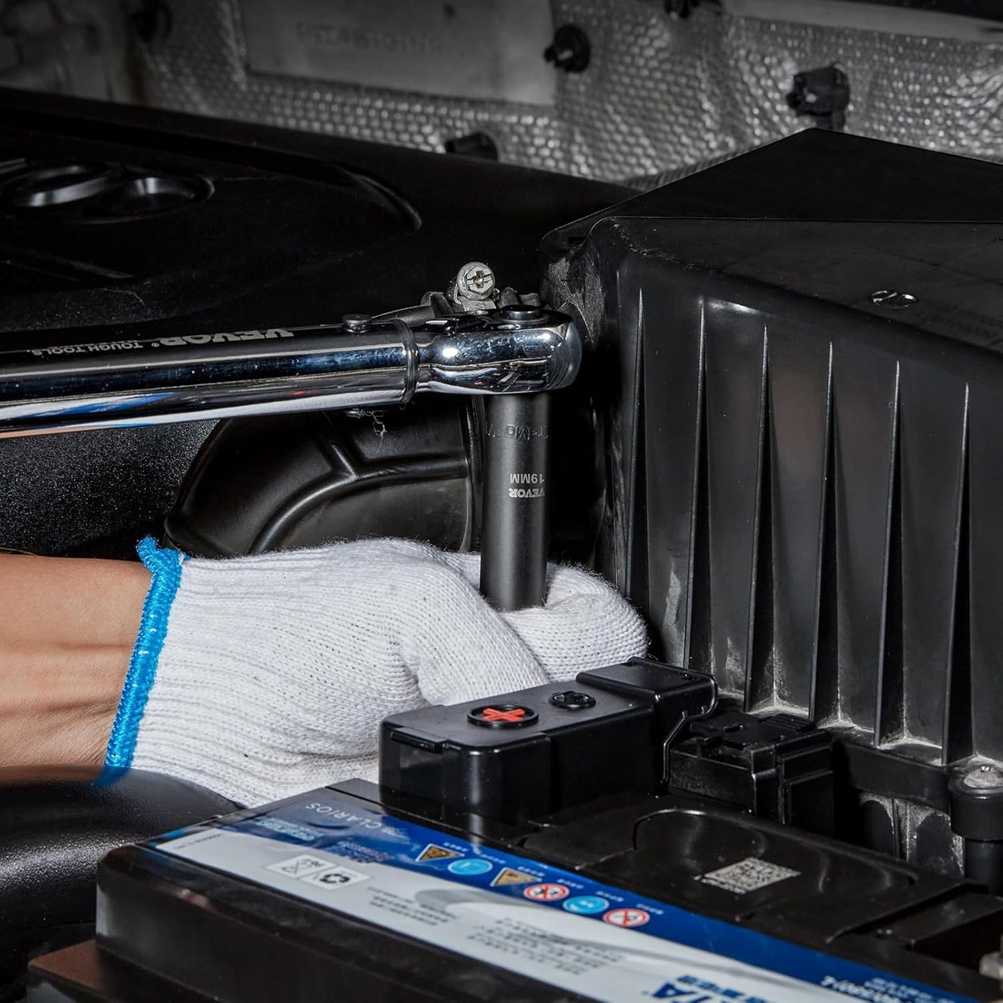 65-Piece 1/2" Drive Impact Socket Set, SAE & Metric, Cr-V Alloy Steel, Rugged Case