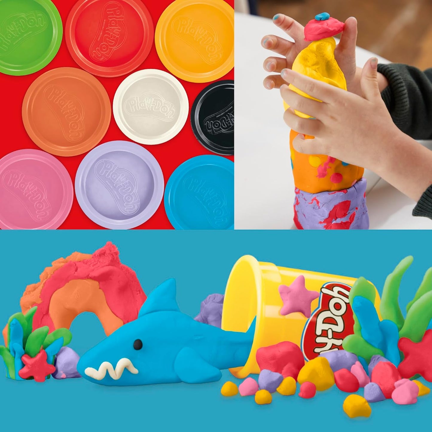 48-Pack Play-Doh: 6 Sets of 8 Colors, Perfect for Back to School and Classroom Gifts