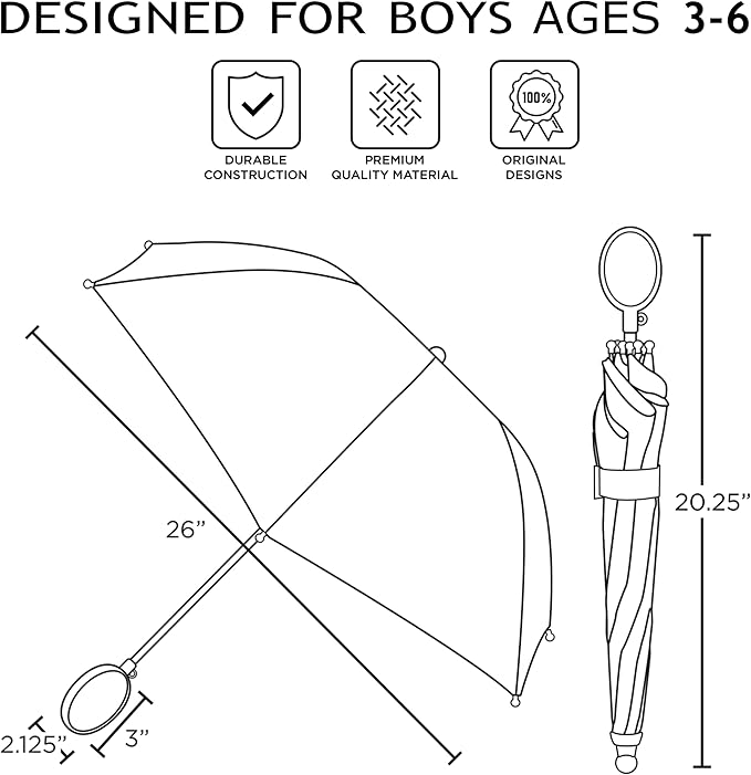 Disney Kids Umbrella: Lightning or Mickey Mouse Rain Gear for Ages 3-6