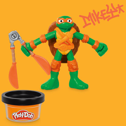 Play-Doh TMNT Cowabunga Creations 4-Inch Action Figures Set for Ages 4+