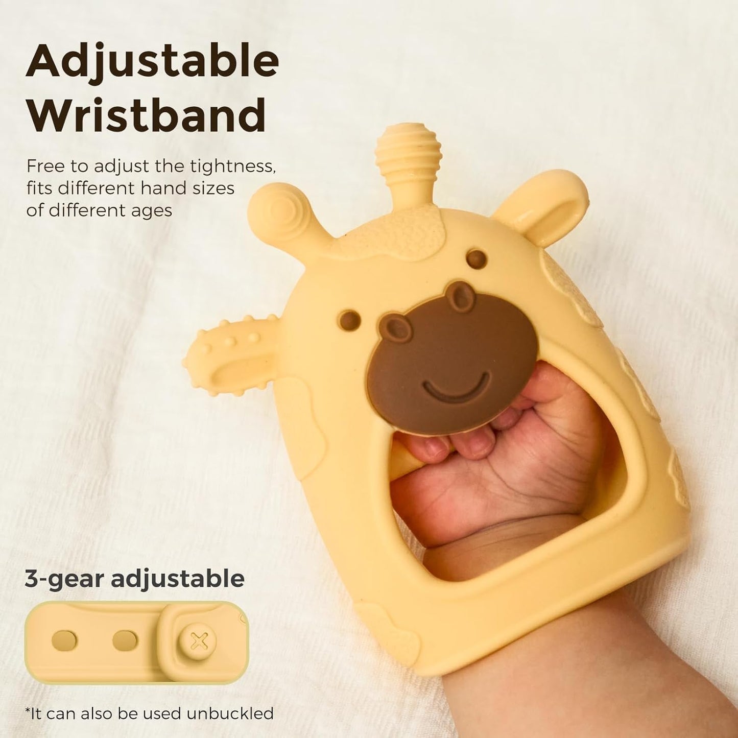 Baby Teether Toys | Baby Teething Toys | Baby Teething Relief | Food Grade Silicone Teether Baby Toys | Baby Teether 0-6 Months | Teething Toy 6-12 Months | Baby Essential | Yellow