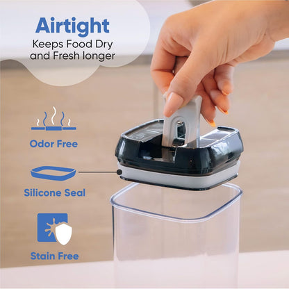 7-Piece Airtight Food Storage Container Set with Labels and Marker