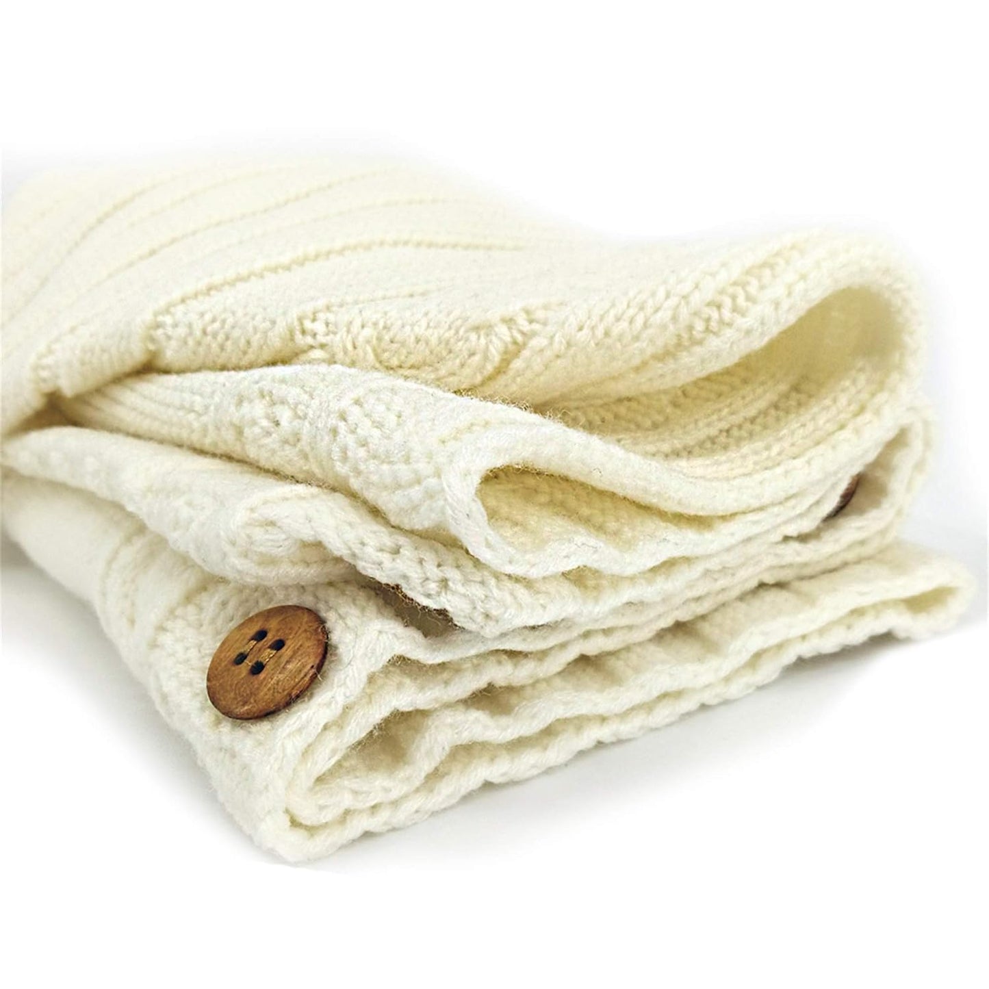 Newborn Knit Swaddle Sleep Sack – Baby Wrap Sleeping Bag for Stroller & Sleep (Beige, 0–6 Months)