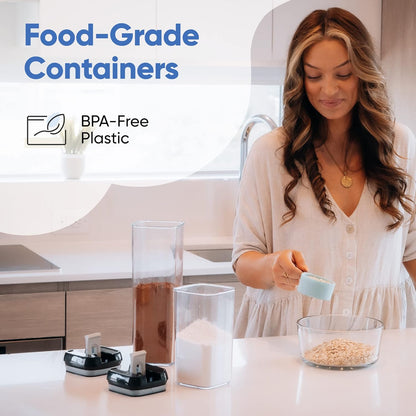 7-Piece Airtight Food Storage Container Set with Labels and Marker