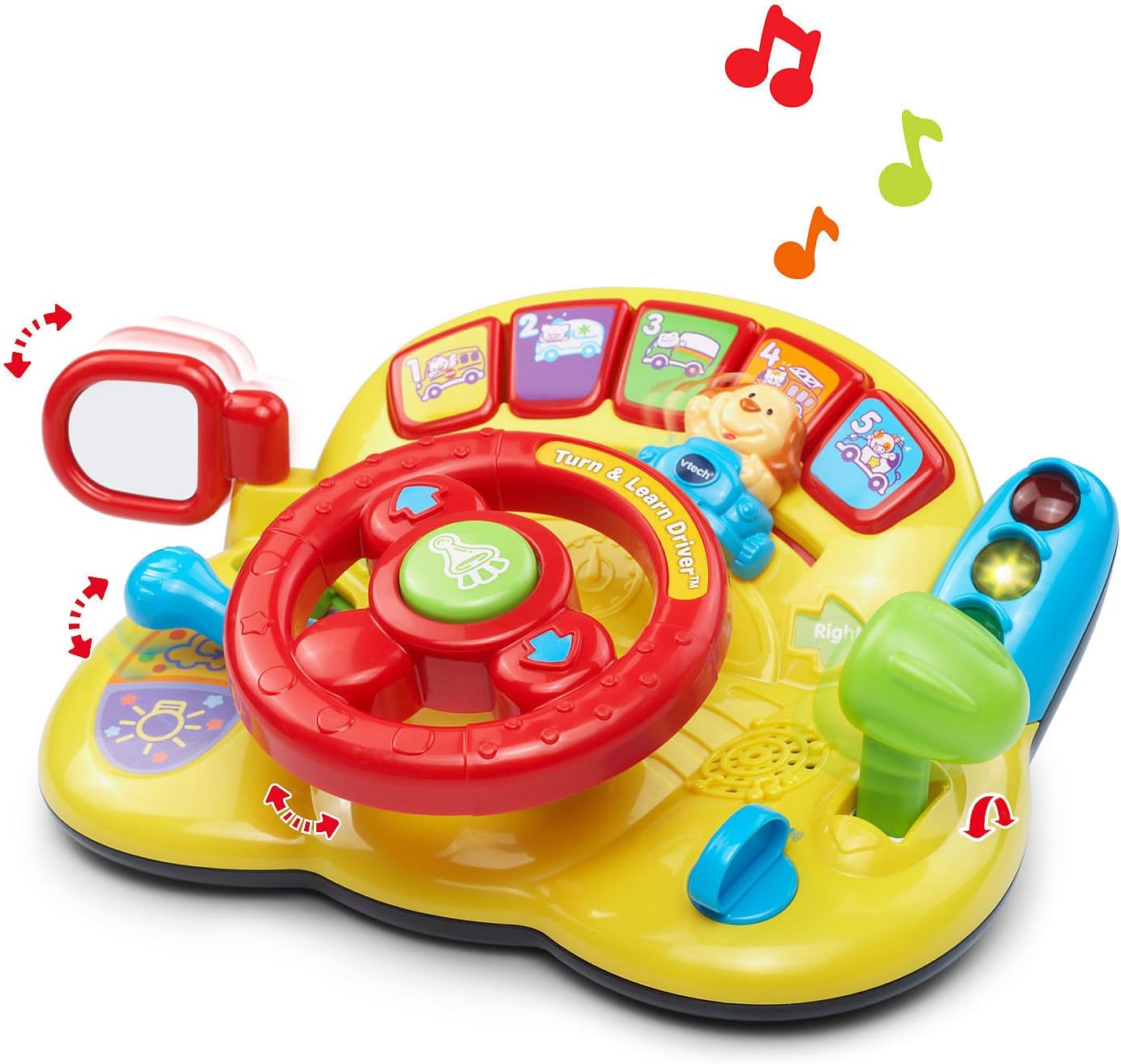 Turn and Learn Driver - Yellow with 60+ Songs and Sounds for Ages 6-36 Months