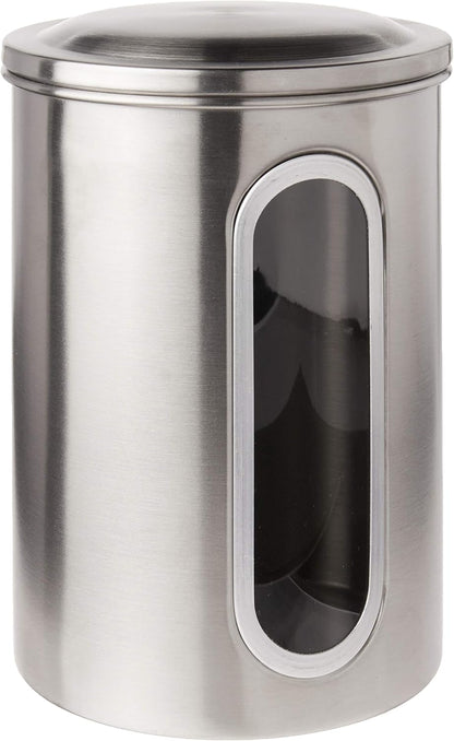 Stainless Steel 3-Piece Canister Set (5.75 x 6 x 8.5 inches)