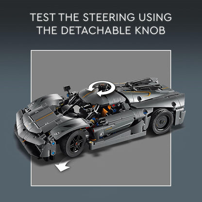 Sports Car Building Toy Set for Kids - Buildable Racing Model Kit
