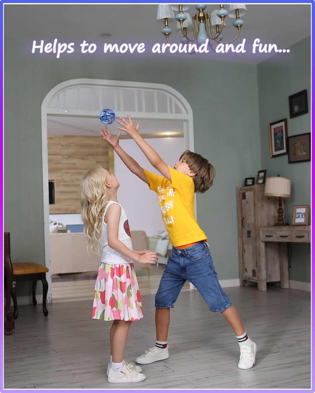 Magic Flying Orb Ball – Light-Up Hand-Operated Mini Drone & Boomerang Hover Toy (Ages 6–13)