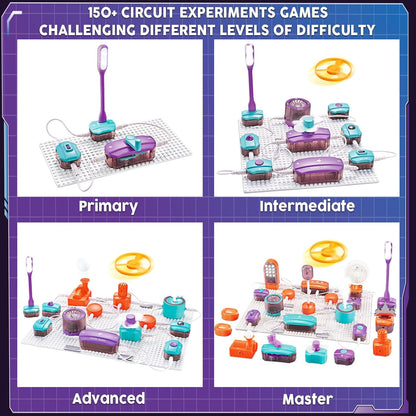 Science Circuit Kit for Kids – 53-Piece DIY Electronics Set with 150+ Projects (Ages 6+)