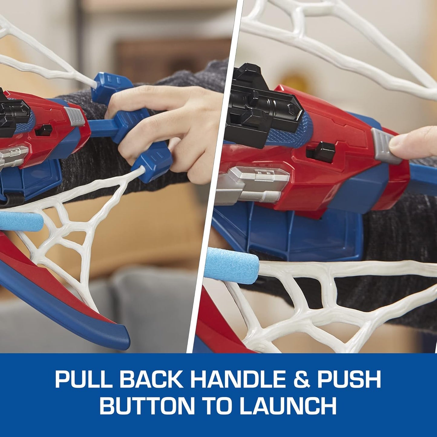 Marvel Spider-Man Web Shots NERF Blaster Toy with Darts for Ages 5+