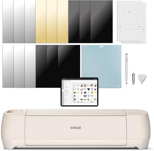 Explore 4 Smart Cutting Machine (Seashell) - Digital Content Bundle Featuring Design Space App Images