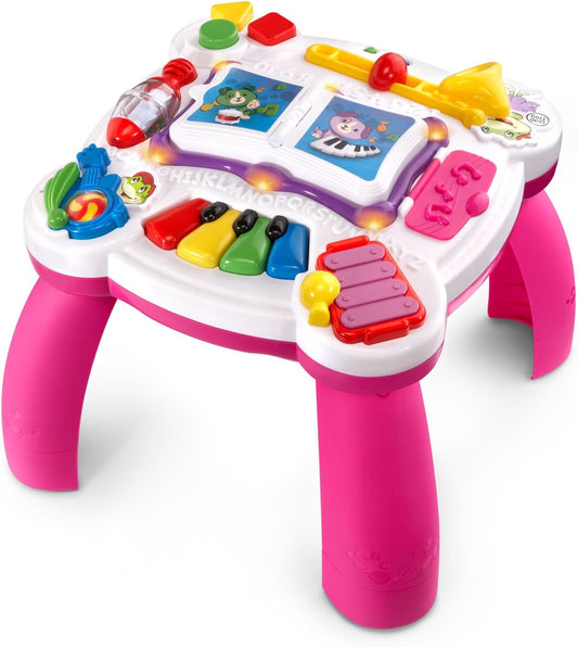 Learn and Groove Musical Table for Babies and Toddlers, Colorful Pink