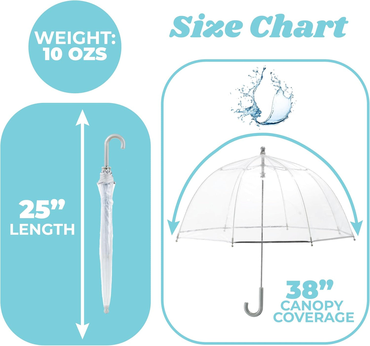 Cosmic Adventure Kids Bubble Umbrella - 38" Dome Canopy