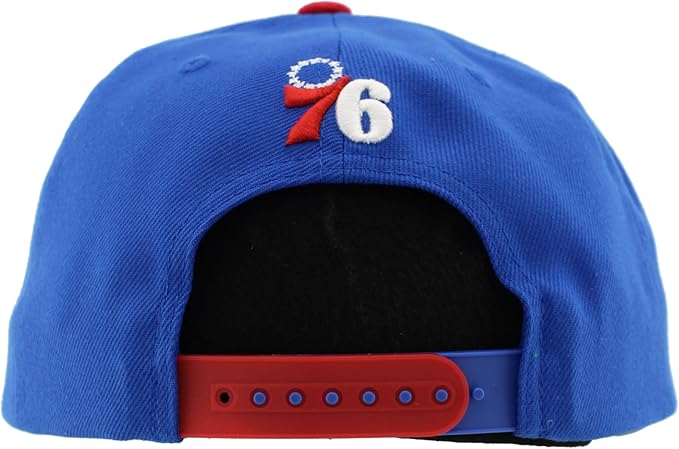 Official NBA Philadelphia 76ers Adjustable Snapback Hat – Flat Bill Retro Chenille Unisex Cap, One Size