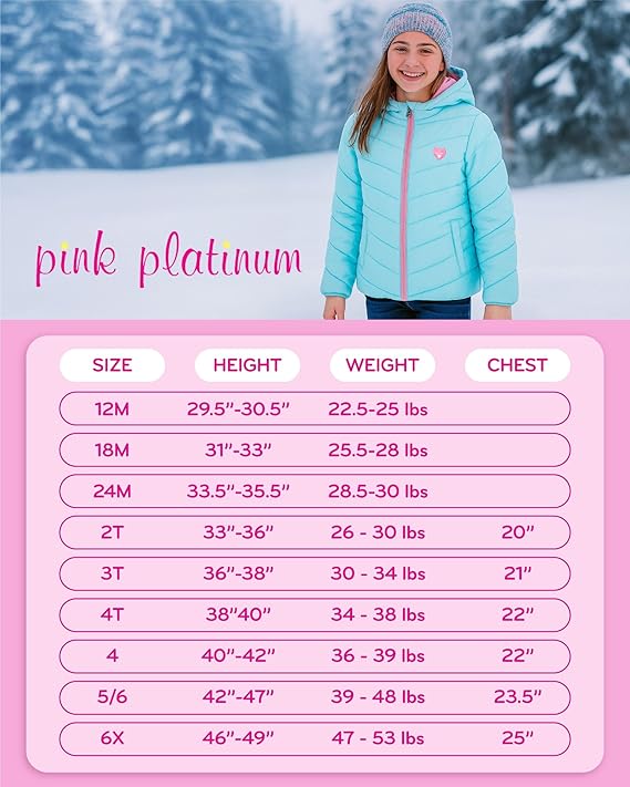 Girls’ Snowsuit – 2-Piece Waterproof Winter Jacket & Ski Pants (Ages 5-6)