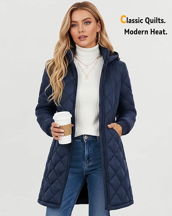 Women’s Graphene Heated Jacket – 12V Fast-Charge Design with 18,400mAh High-Capacity Battery