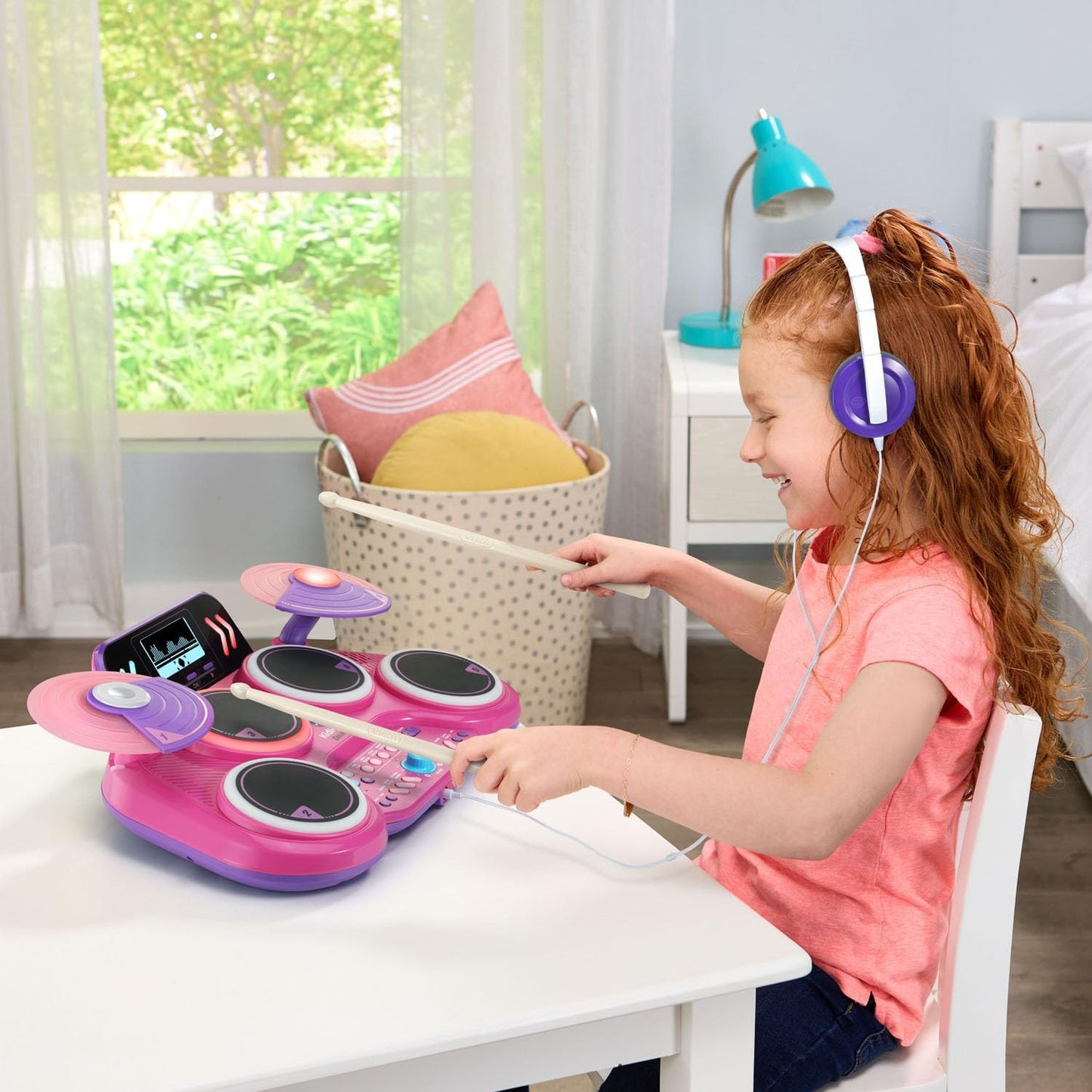 Kidi Star Drum Pad 30 Built-in Songs Wireless