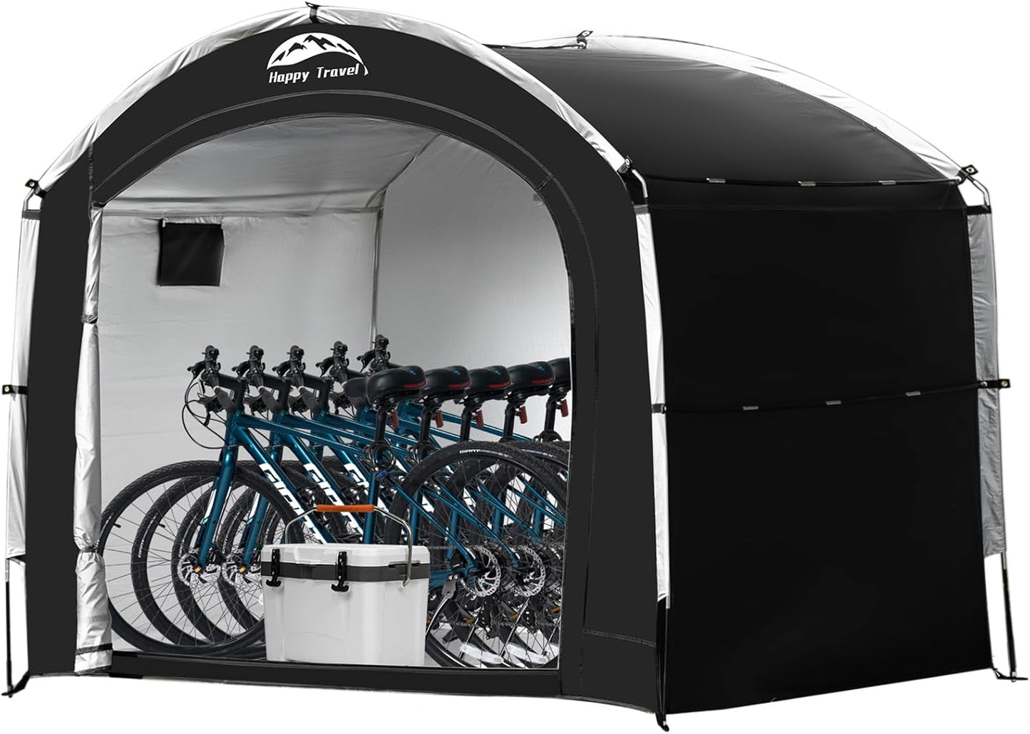 Bike Storage Shed Tent with 210D Oxford Fabric PU4000 Waterproof for 2-8 Bikes