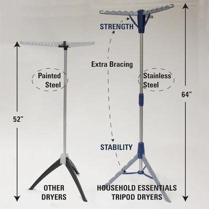 Portable Tripod Drying Rack for Indoor Laundry: Collapsible and Efficient