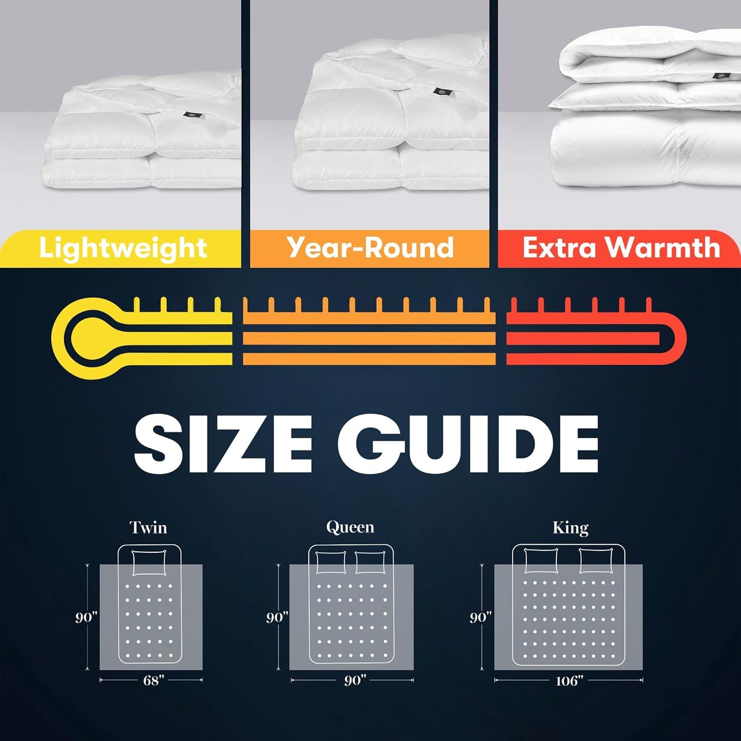 Luxury Hypoallergenic Comforter Duvet Insert
