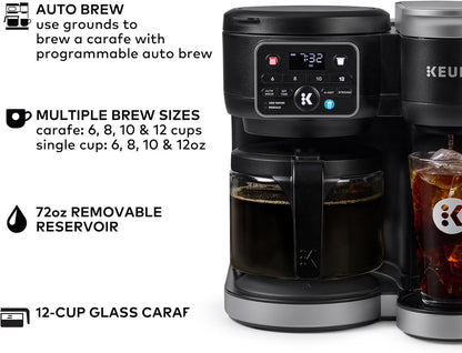 K-Duo Hot & Iced Coffee Maker Single Serve & Carafe (Gen 2)