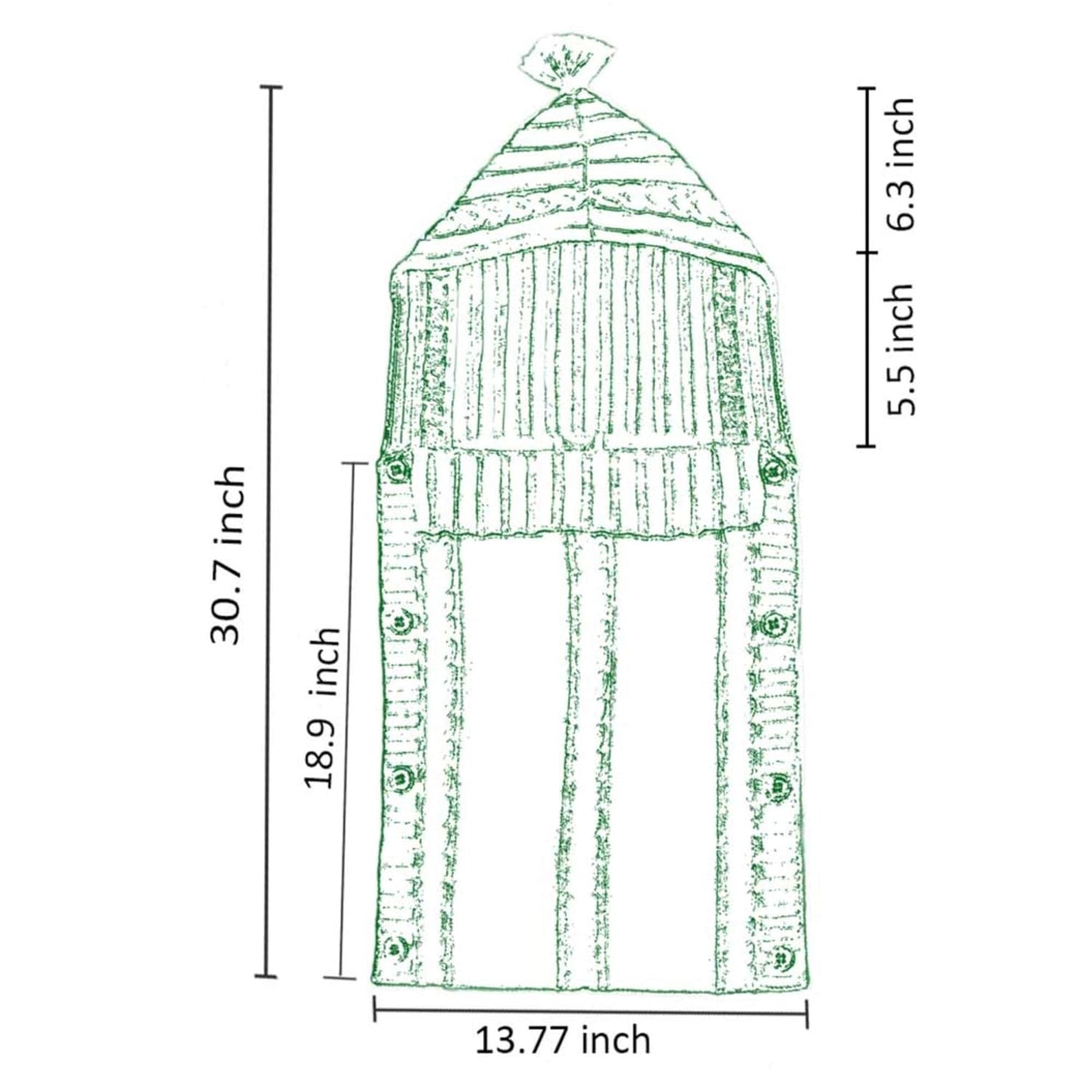 Newborn Knit Swaddle Sleep Sack – Baby Wrap Sleeping Bag for Stroller & Sleep (Beige, 0–6 Months)