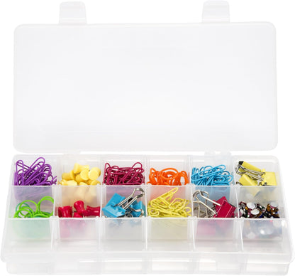 Tool Box: Durable Organizer with 4 Compartments for Hardware, Tackle, Beads, and More