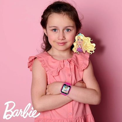 Barbie Kids Smart Watch - Touchscreen, Games, Selfie Camera, Step Tracker, Silicone Strap (Fits 5.5" to 8.5" Wrists)