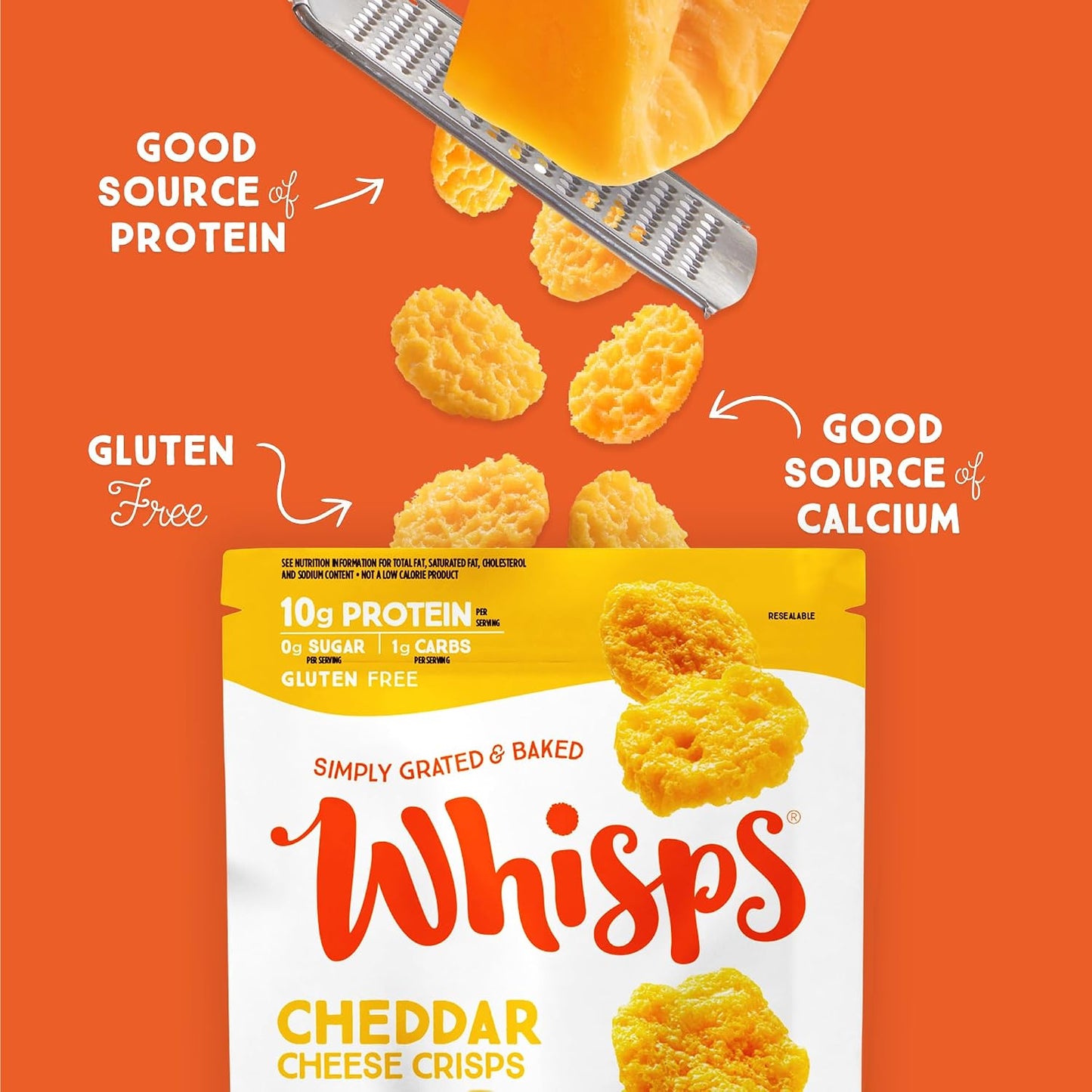 Cheese Crisps Variety Pack – High Protein, Low Carb Keto Snacks, Gluten-Free Protein Chips, 2.12 oz (6 Pack)