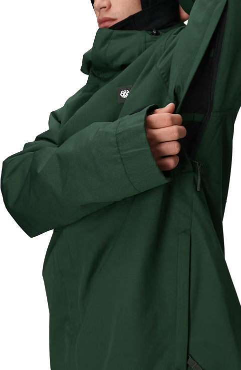 Men’s Foundation Insulated Hooded Jacket – Warm Cold Weather Winter Coat, Green, Size Large