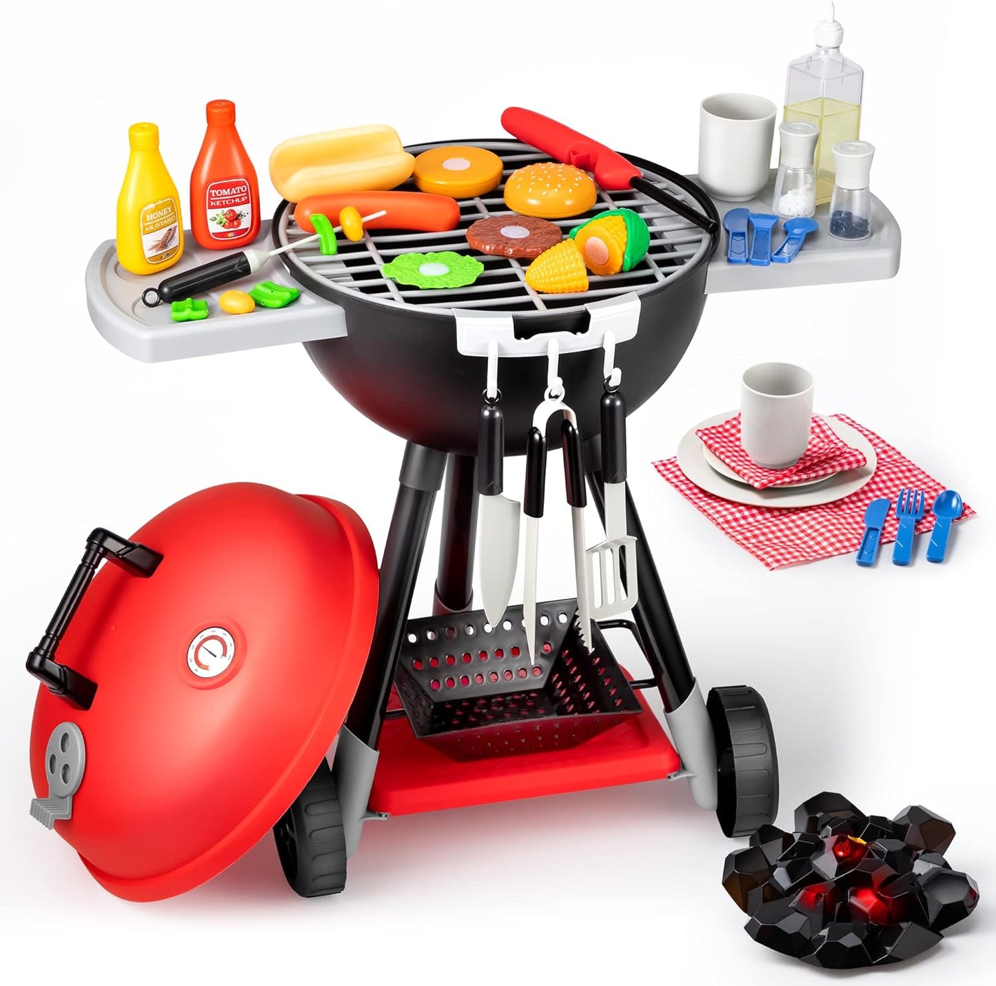 34 Pieces Kitchen Toy Set Little Chef Play Birthday Gift for Boys Girls Kids