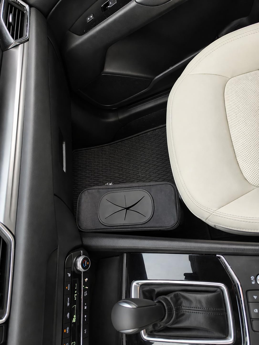 Slim Car Trash Can – 2.5 Gallon Leakproof & Odor-Proof Garbage Bin for Cars, Trucks & SUVs