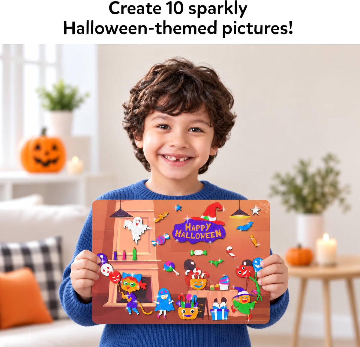 Halloween Foil Art Craft Kit for Kids – Creative Foil Fun Activity & DIY Holiday Gift