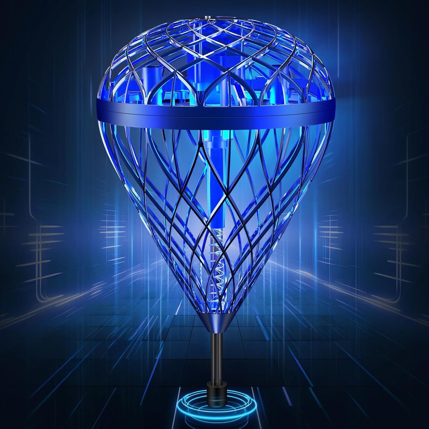 2025 Flying Bouncing Ball Toy – Interactive Outdoor Bounce Toy with 3D Flip | Perfect for Kids Ages 6-12+ – Great Birthday Gift for Teens (Blue)