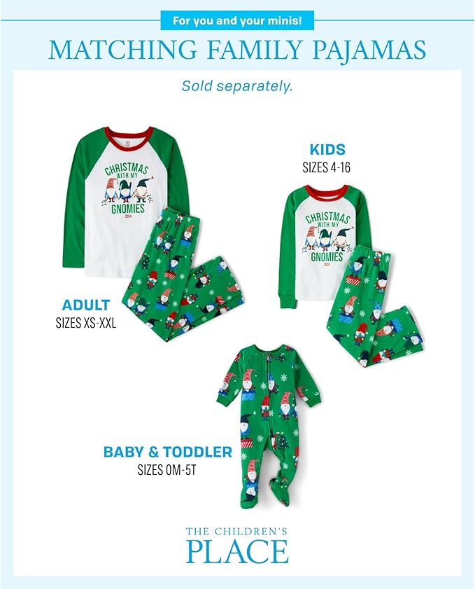 Baby and Family Matching Fleece Holiday Pajama Set