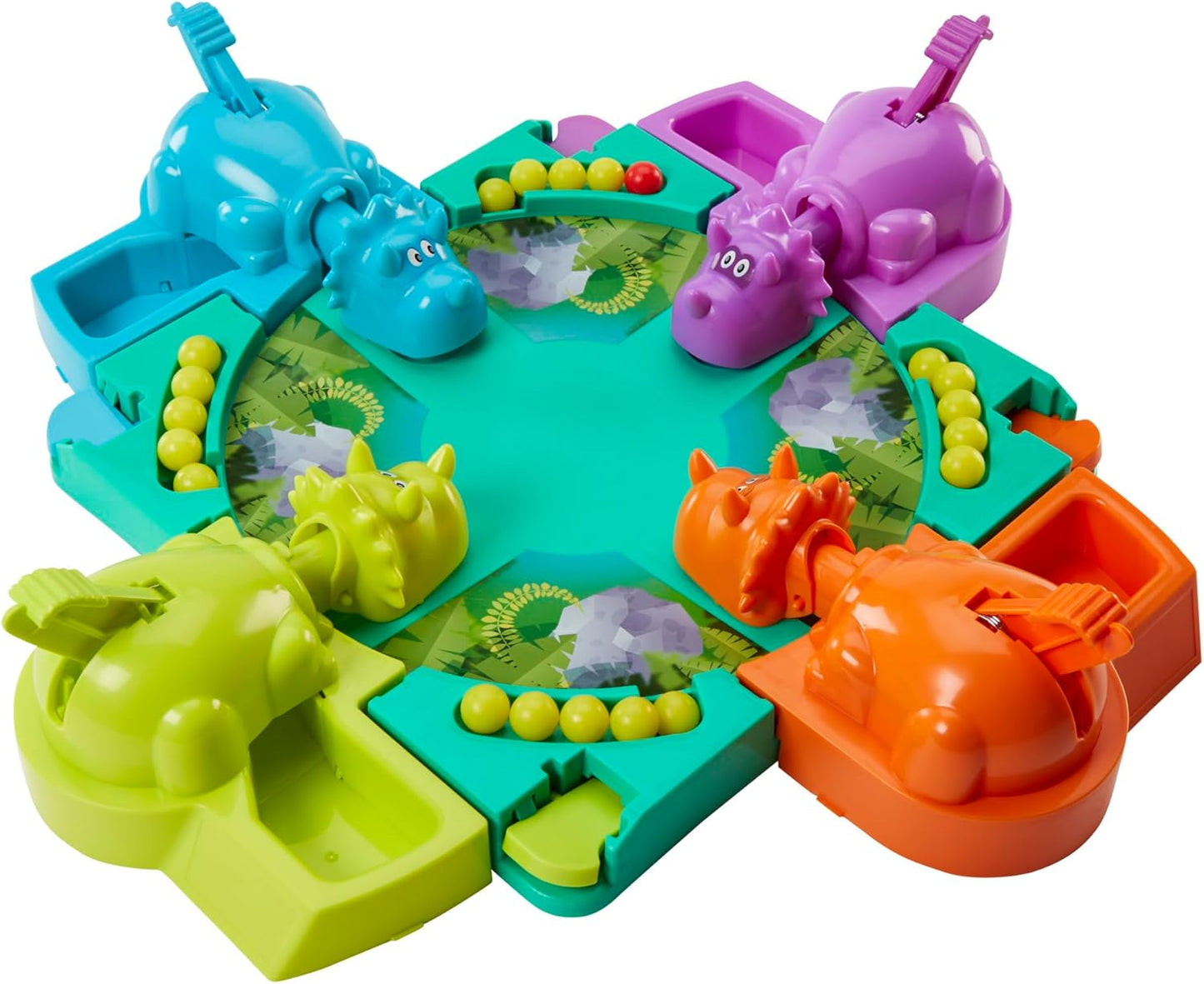 Hungry Hungry Hippos: Dino Edition Board Game for Ages 4+, 2-4 Players
