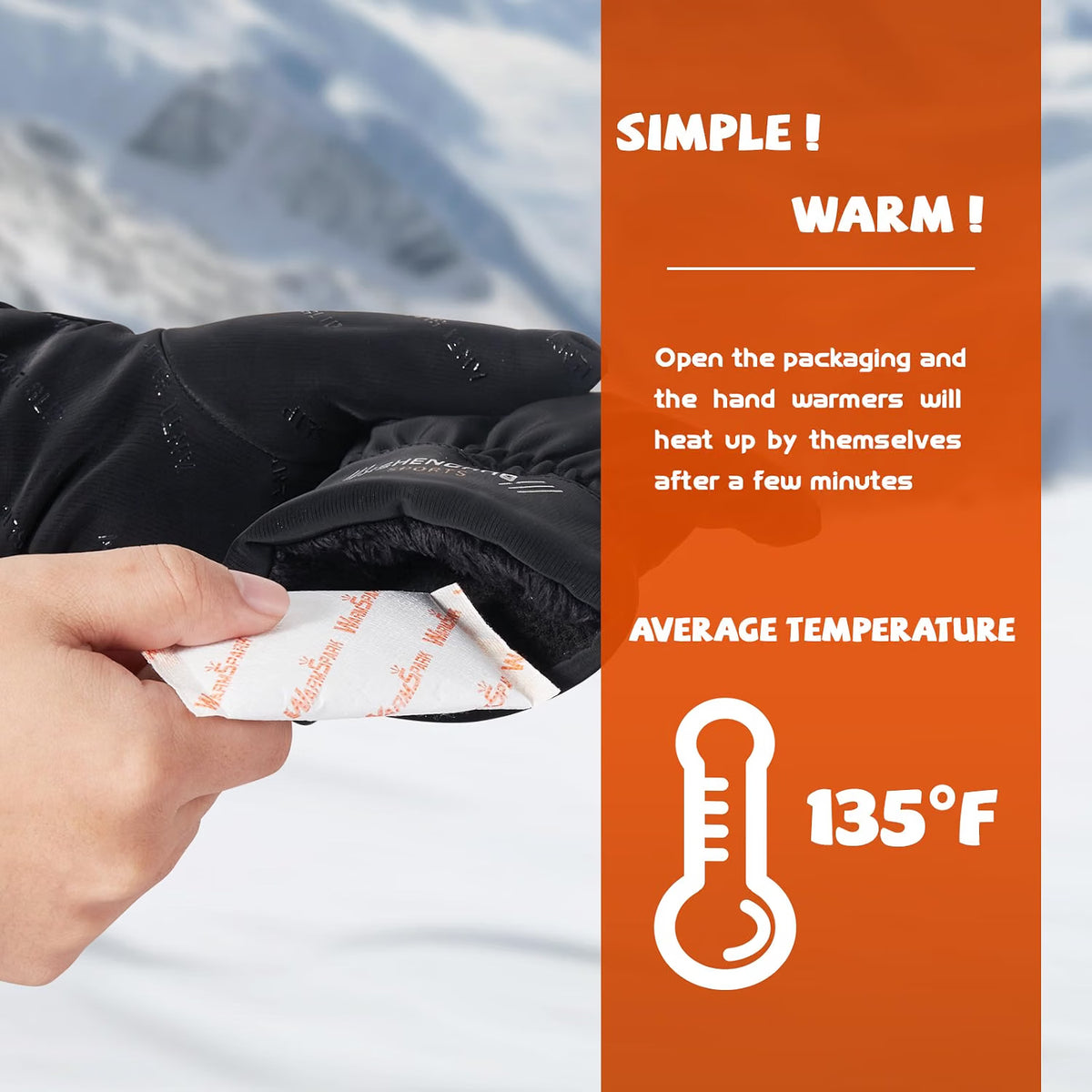 Bulk Disposable Hand Warmers – 240/280 Pairs, Up to 12-Hour Long-Lasting Heat for Hands & Feet, Camping, Fishing & Outdoor Activities