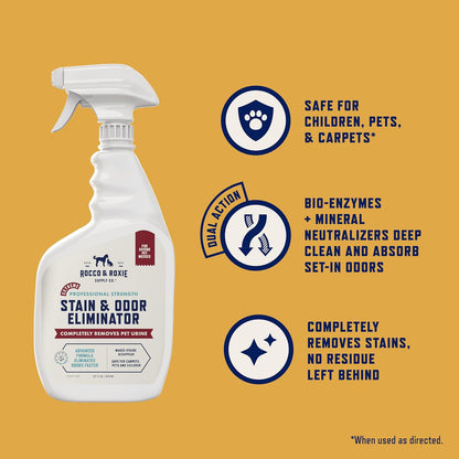 Extreme Pet Stain & Odor Eliminator – Enzyme Cleaner Spray for Dog & Cat Urine, Carpet & Home Cleaning