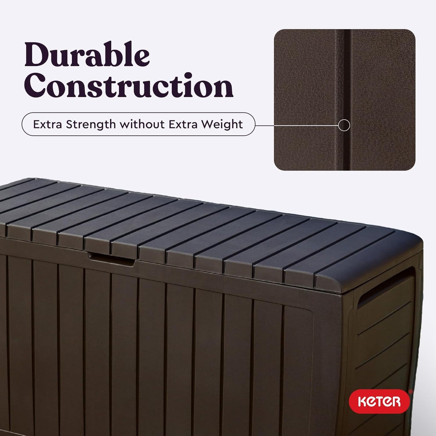 71-Gallon Resin Outdoor Storage Box for Patio Furniture